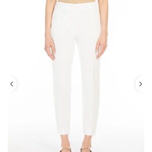 MaxMara Ivory Tailored Ankle-Length Pants